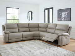 Brannigan Pebble 5-Piece Dual Power Reclining Modular Sectional - Ornate Home