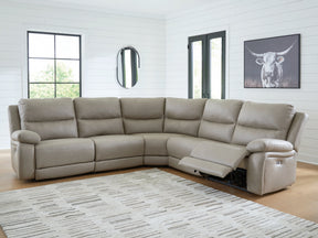 Brannigan Pebble 5-Piece Dual Power Reclining Modular Sectional - Ornate Home