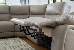 Brannigan Pebble 5-Piece Dual Power Reclining Modular Sectional - Ornate Home