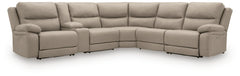 Brannigan Pebble 6-Piece Power Reclining Sectional - Ornate Home