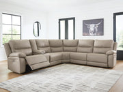 Brannigan Pebble 6-Piece Power Reclining Sectional - Ornate Home