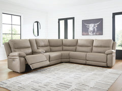Brannigan Pebble 6-Piece Power Reclining Sectional - Ornate Home