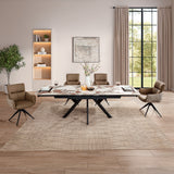 Branson Black Dining Table W/Ceramic Top
