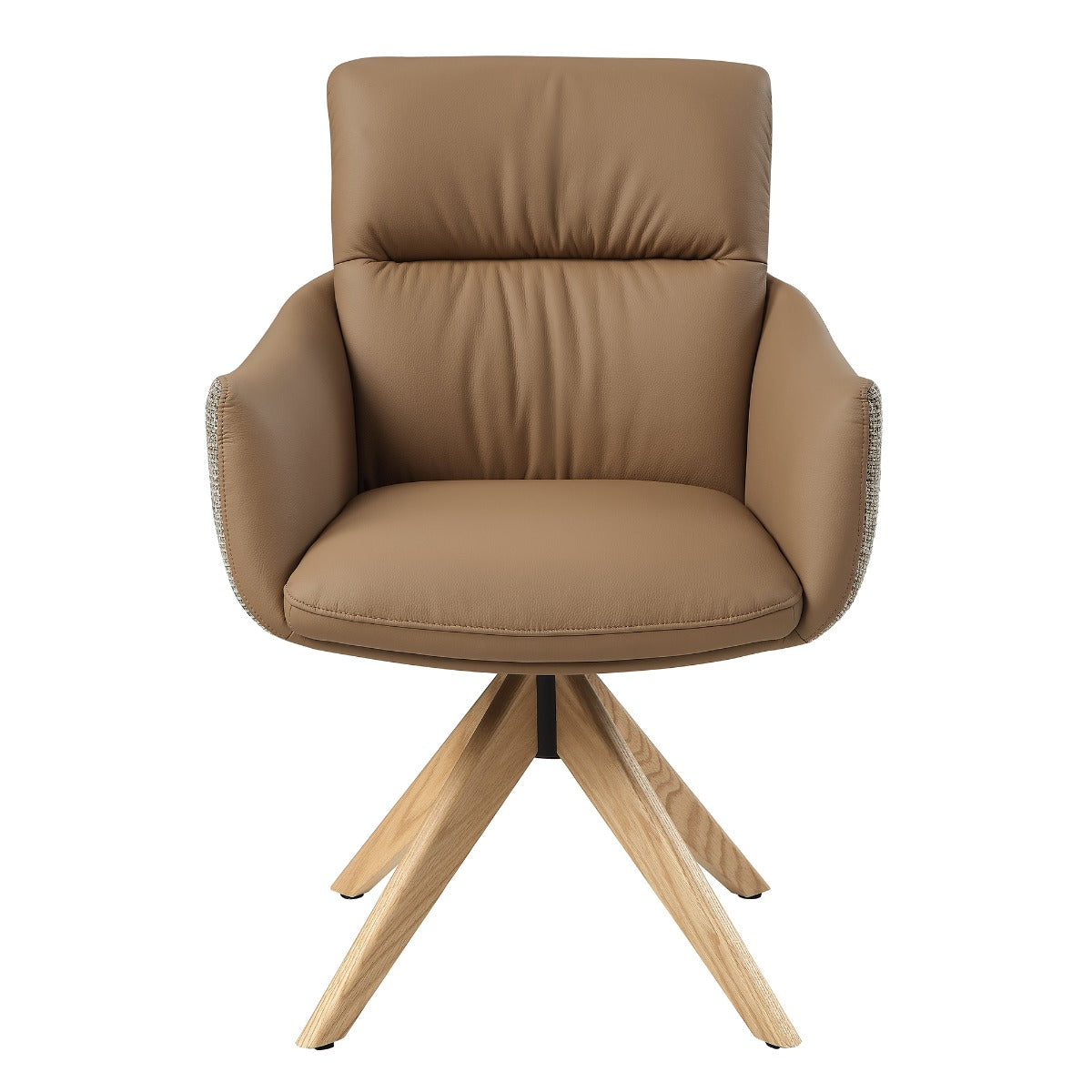 Branson Camel Arm Chair W/Swivel (Set-2)