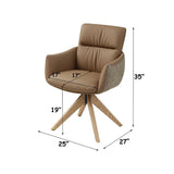 Branson Camel Arm Chair W/Swivel (Set-2)