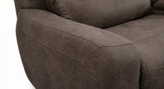 Branson Zero Slate 6-Piece Dual Power Reclining Modular Sectional with Storage Console - Ornate Home