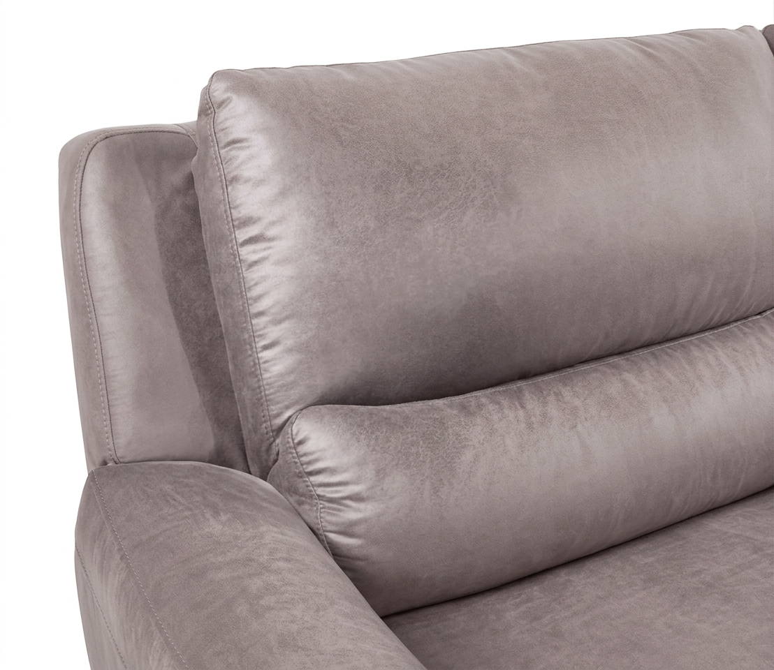 Branson Zero Slate 6-Piece Dual Power Reclining Modular Sectional with Storage Console - Ornate Home