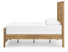 Branstony Brown Queen Crossbuck Panel Bed - Ornate Home