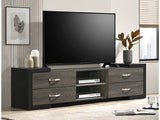 Brant Gray Tv Stand - Ornate Home
