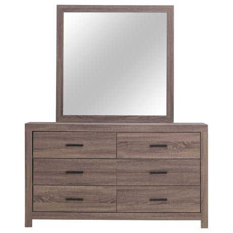 Brantford Barrel Oak Dresser and Mirror - Ornate Home