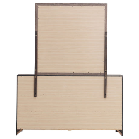 Brantford Barrel Oak Dresser and Mirror - Ornate Home