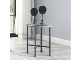Brantley Clear Glass/Sandy Gray End Table - Ornate Home