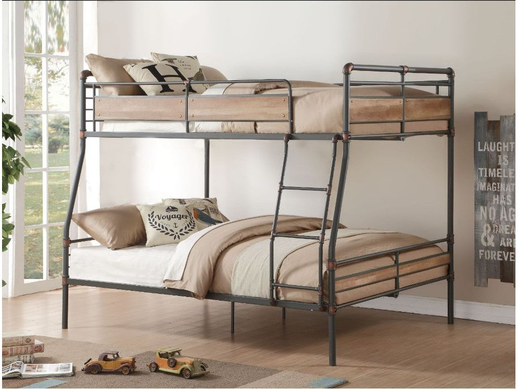Brantley II Sandy Black/Bronze Full XL/Queen Bunk Bed - Ornate Home