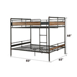 Brantley II Sandy Black/Bronze Queen/Queen Bunk Bed - Ornate Home