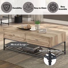 Brantley Ii Oak Coffee Table - Ornate Home