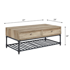 Brantley Ii Oak Coffee Table - Ornate Home
