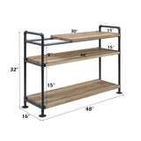 Brantley Oak 3 Shelf Bookshelf - Ornate Home