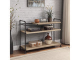 Brantley Oak 3 Shelf Bookshelf - Ornate Home