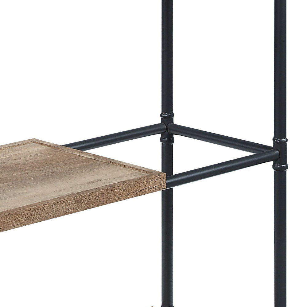 Brantley Oak 5 Shelf Bookshelf - Ornate Home