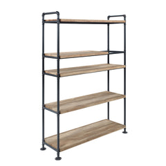 Brantley Oak 5 Shelf Bookshelf - Ornate Home