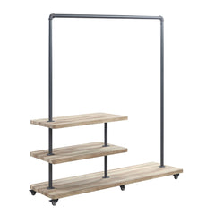 Brantley Oak Hanger Rack - Ornate Home