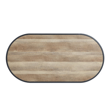 Brantley Oak Oval Coffee Table - Ornate Home