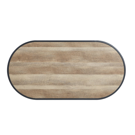 Brantley Oak Oval Coffee Table - Ornate Home