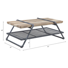 Brantley Oak Rectangular Coffee Table - Ornate Home
