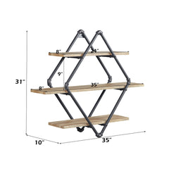 Brantley Oak Wall Shelf - Ornate Home