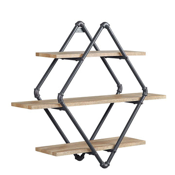 Brantley Oak Wall Shelf - Ornate Home