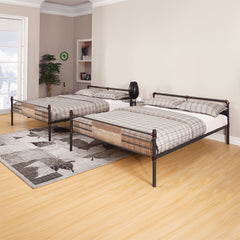 Brantley Sandy Black/Bronze Queen/Queen Bunk Bed - Ornate Home