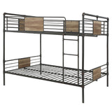Brantley Sandy Black/Bronze Queen/Queen Bunk Bed - Ornate Home