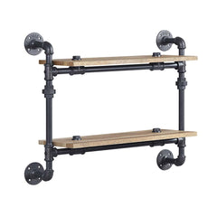 Brantley Wall Rack w/2 Shelves - Ornate Home