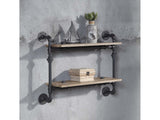 Brantley Wall Rack w/2 Shelves - Ornate Home