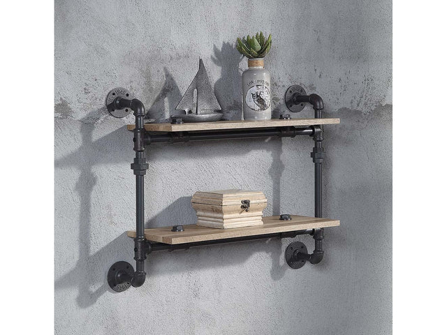 Brantley Wall Rack w/2 Shelves - Ornate Home