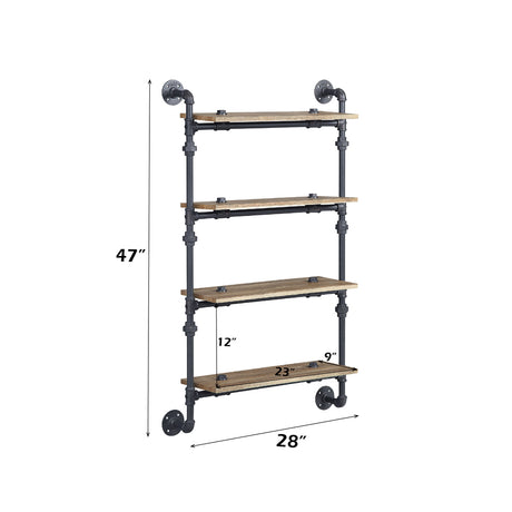 Brantley Wall Rack w/4 Shelves - Ornate Home