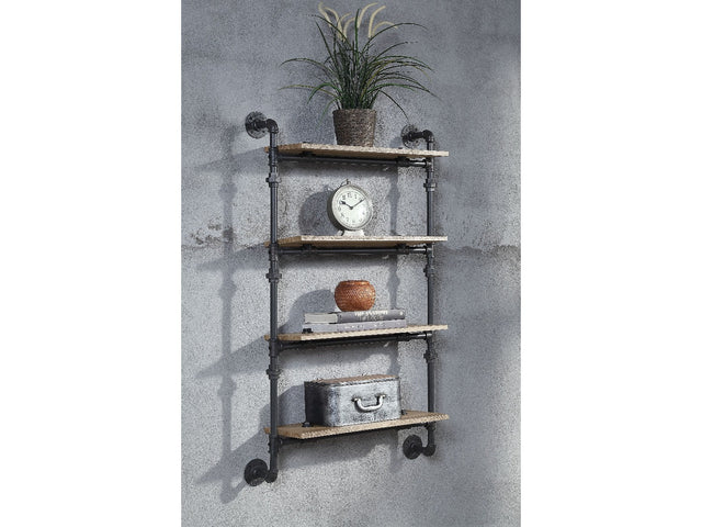 Brantley Wall Rack w/4 Shelves - Ornate Home