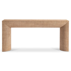 Brasea Natural Wood/Tan Console Table - Ornate Home