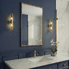 Brass Bamboo Brass Rectangle Mirror - Ornate Home