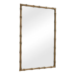 Brass Bamboo Brass Rectangle Mirror - Ornate Home