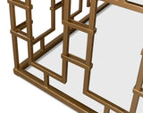 Brass Gate White Cocktail Table - Ornate Home