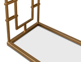 Brass Gate White Console Table - Ornate Home