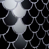 Brasseur Charcoal/Black Metal Fish Scale Three Bulb Chandelier - Ornate Home