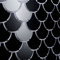 Brasseur Charcoal/Black Metal Fish Scale Three Bulb Chandelier - Ornate Home