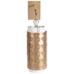 Brasseur Gold Metal Fish Scale Wall Sconce - Ornate Home