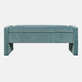 Braun Blue Storage Bench - Ornate Home