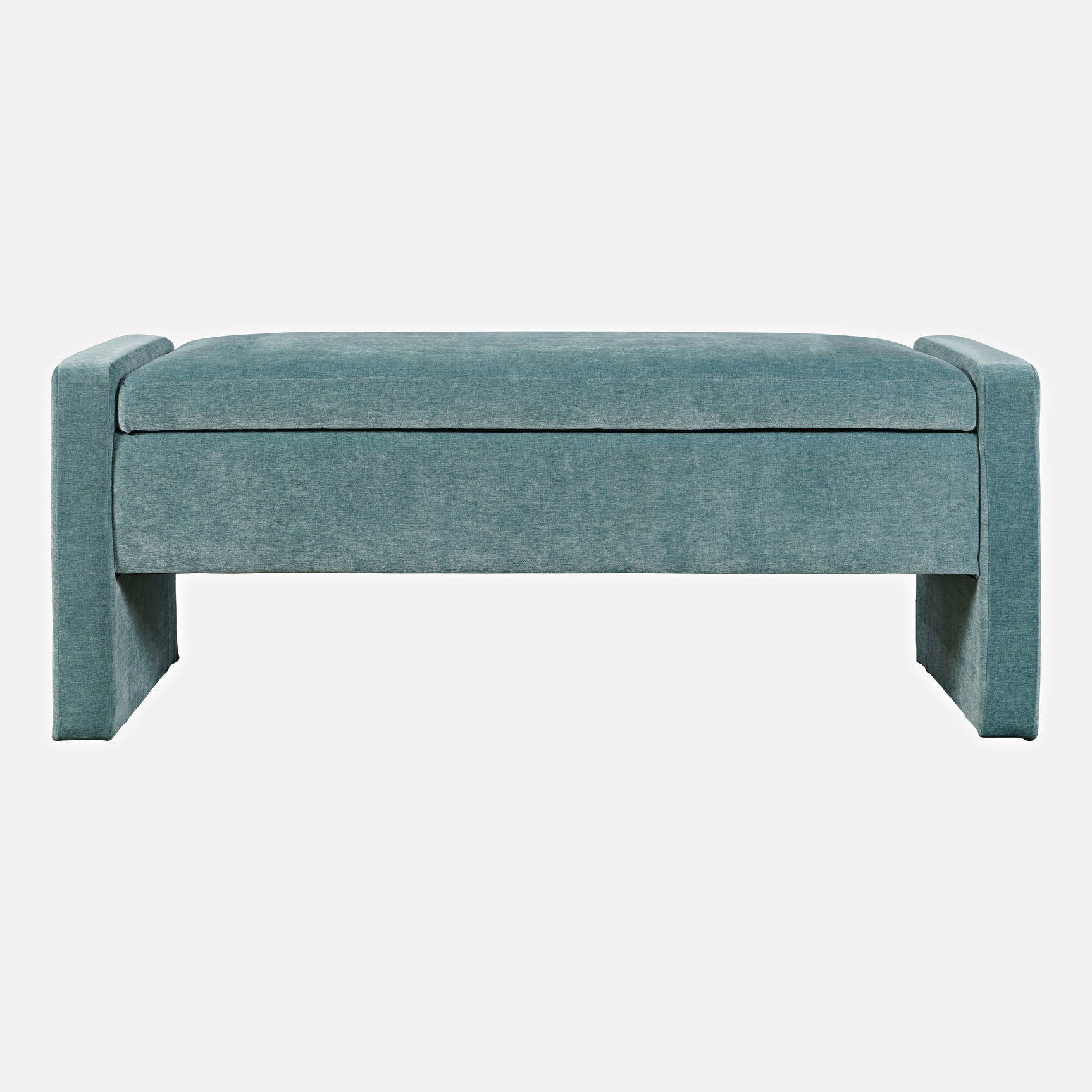Braun Blue Storage Bench - Ornate Home