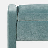 Braun Blue Storage Bench - Ornate Home