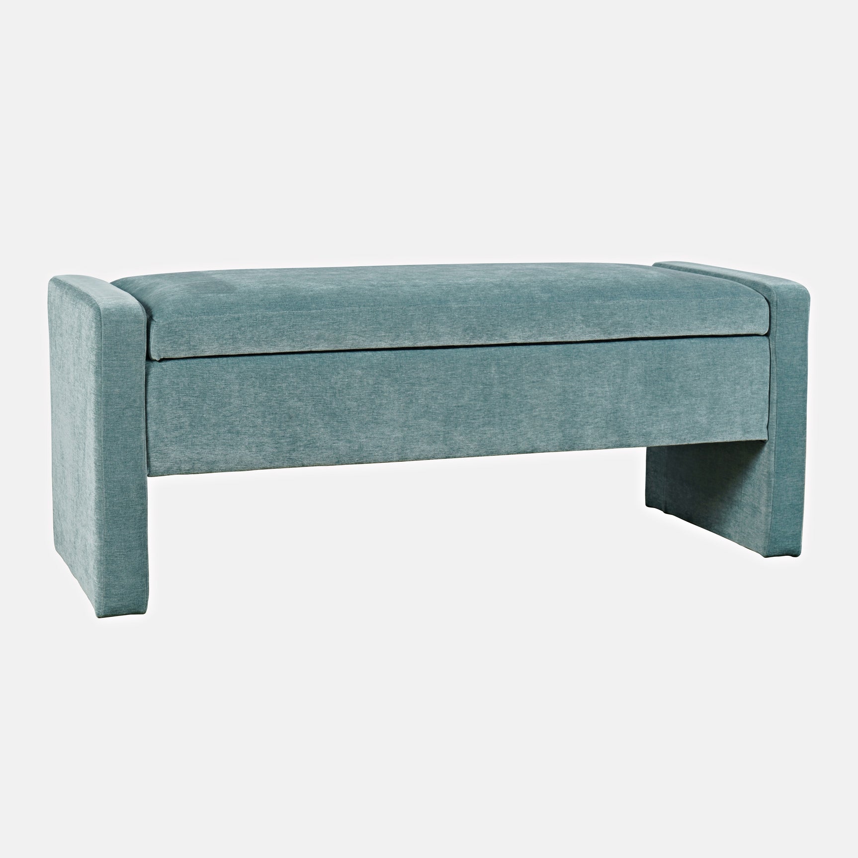 Braun Blue Storage Bench - Ornate Home