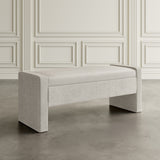 Braun Grey Storage Bench - Ornate Home